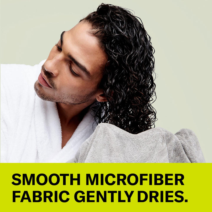 Microfiber Anti-Frizz Hair Towel | Gently Dries | Gray