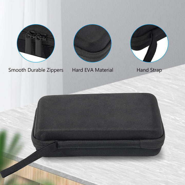Large Hard Travel Electronic Organizer Case for MacBook Power Adapter Chargers Cables Tech Organizer Hard Drive USB Flash Disk SD Card Portable Electronics Accessories Bag -Black