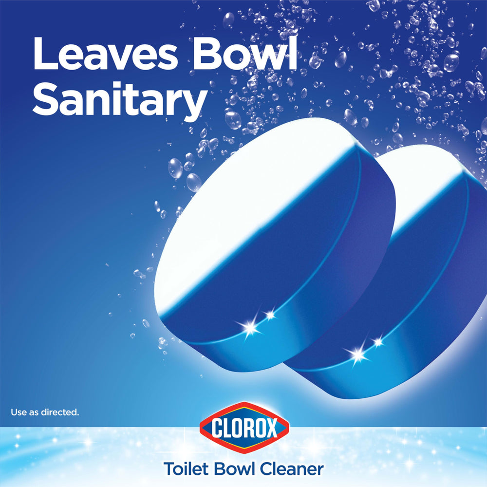 Clorox Automatic Toilet Bowl Cleaner Tablets, Bleach &a