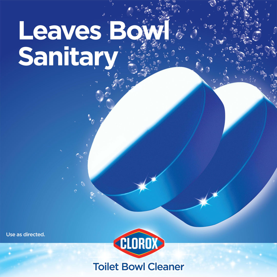 Clorox Automatic Toilet Bowl Cleaner Tablets, Bleach &a
