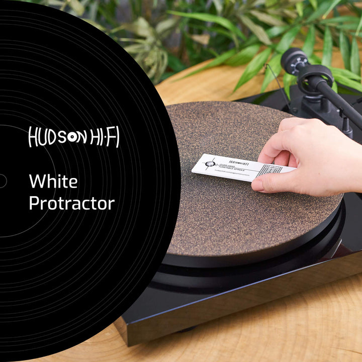 Turntable Phonograph LP Phono Cartridge Stylus Alignment Protractor Tool–High Contrast (VTA Sold Separately)