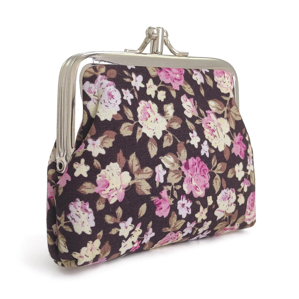 Cute Floral Buckle Coin Purses Vintage Pouch Kiss-lock Change Purse Wallets…