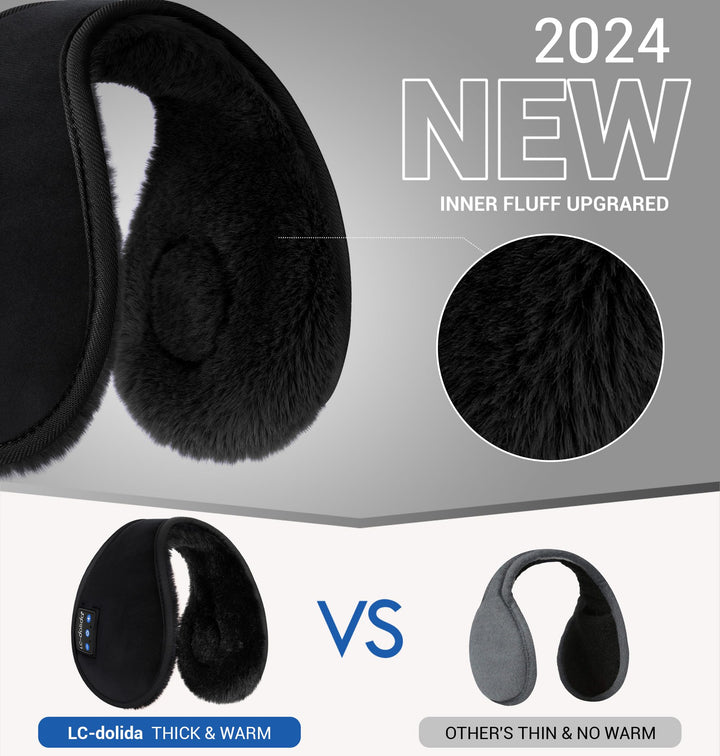 LC-dolida Bluetooth Earmuffs for Winter Women Men, Ear 