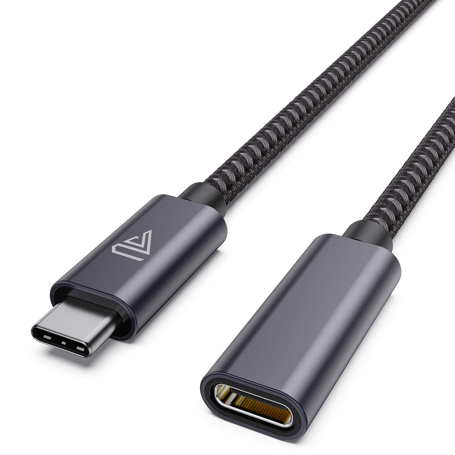 USB C Extension Cable (3.3Ft/1m/10Gbps), USB 3.2 Type C 3.1 Male to Female Extension Charging & Sync for iPhone 16 15 Pixel PSVR2 MacBook Air M2 Pro/New iPad Dell XPS Surface Book and More