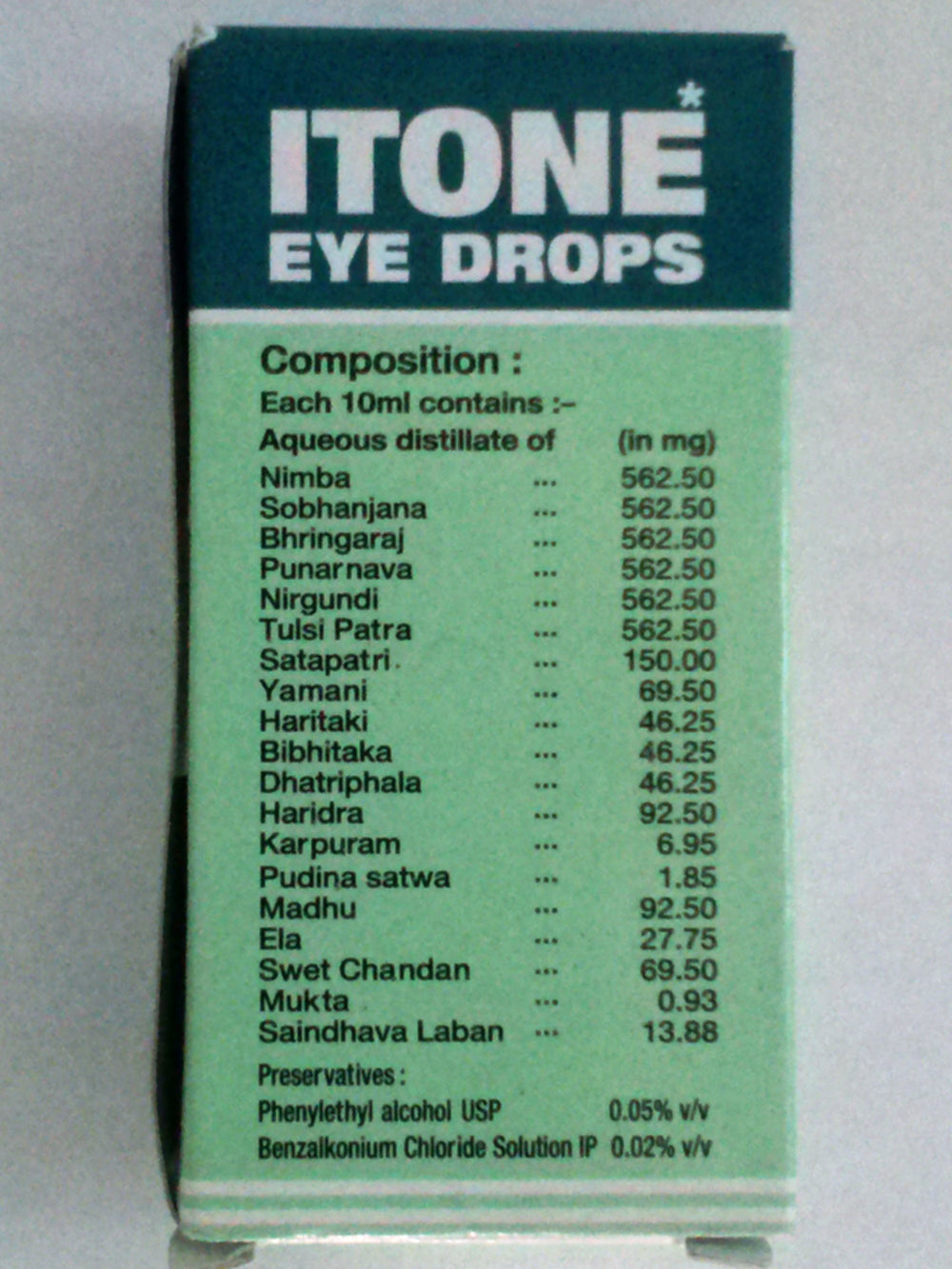 Itone Eye Drop-herbal Eye Drop- Keeps Eyes Cool, Lustro
