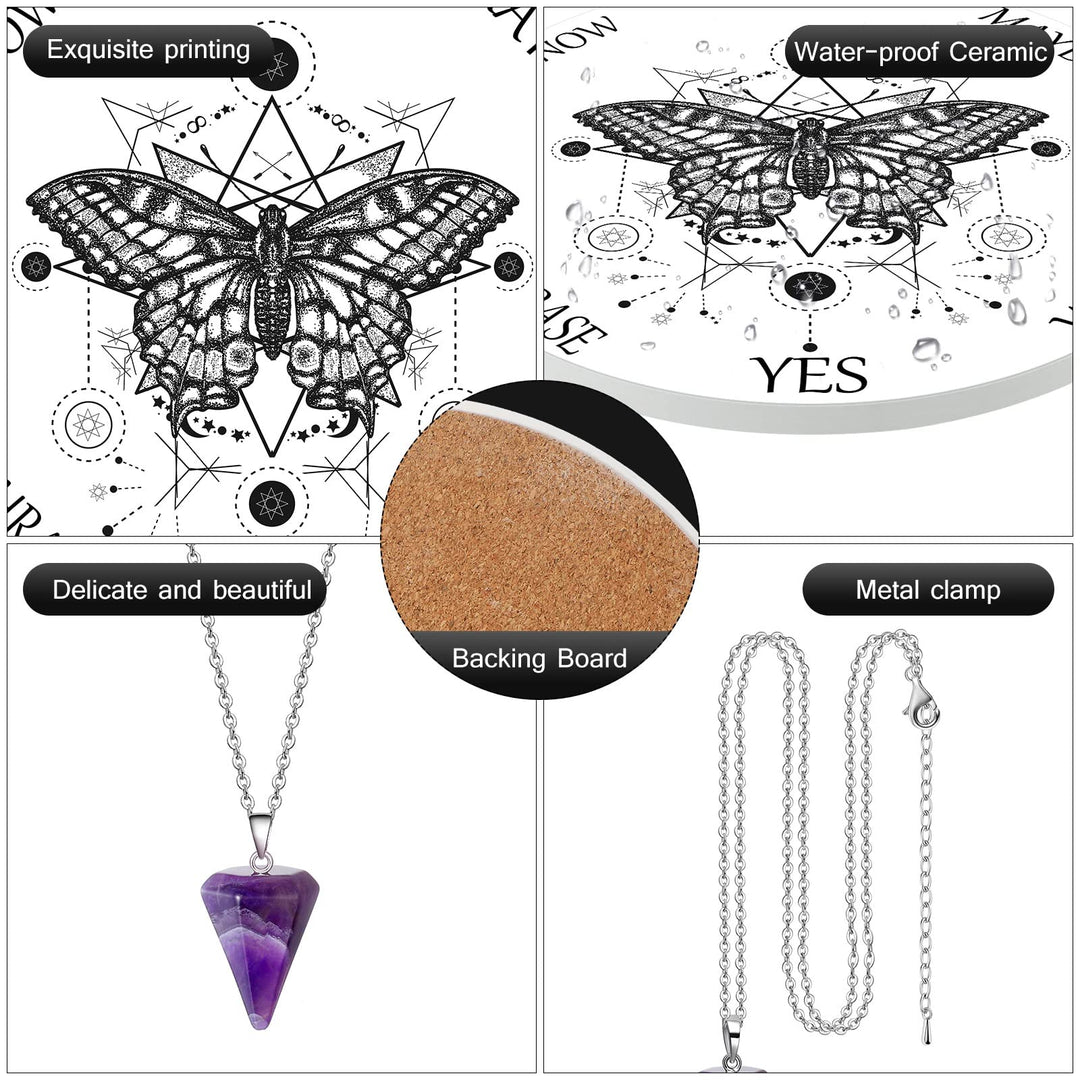 Butterfly Board Dowsing Divination Pendulum Witchcraft 