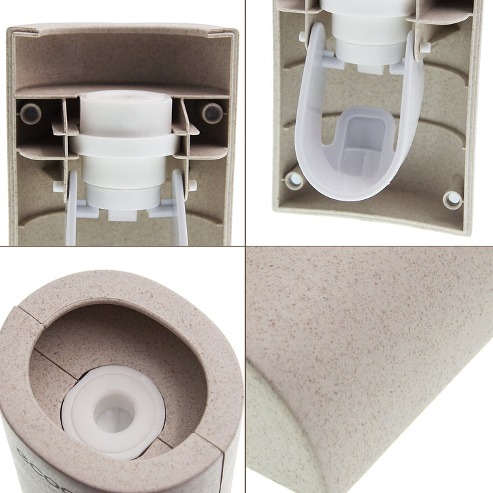 Automatic Toothpaste Dispenser Set with Wall Mounted Kids Hands Free Toothpaste Squeezer for Kids Shower Bathroom Sink. FDA and LFGB Listed. Pack of 1