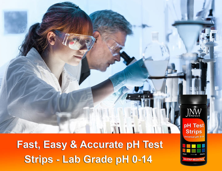 Universal pH Test Strips (0-14) - pH Tester Strips Kit with e-Book - 150 Quick and Easy pH Testing Strips - Ultimate pH Balance Test Strips Kit - 150 Strips