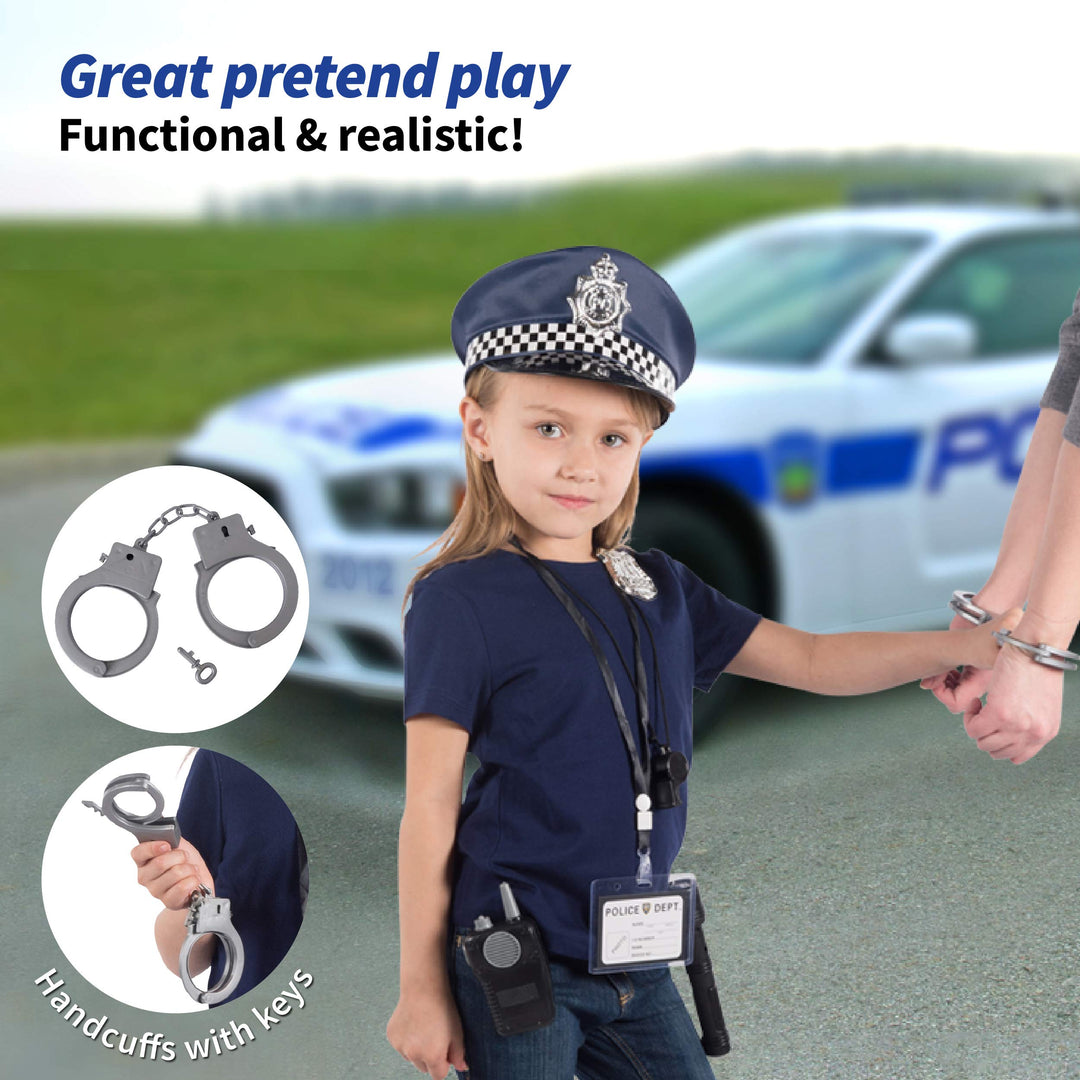 Police Costume For Kids &amp; Police Toys For Kids Ages 3-7 (Police Toys with Vest)