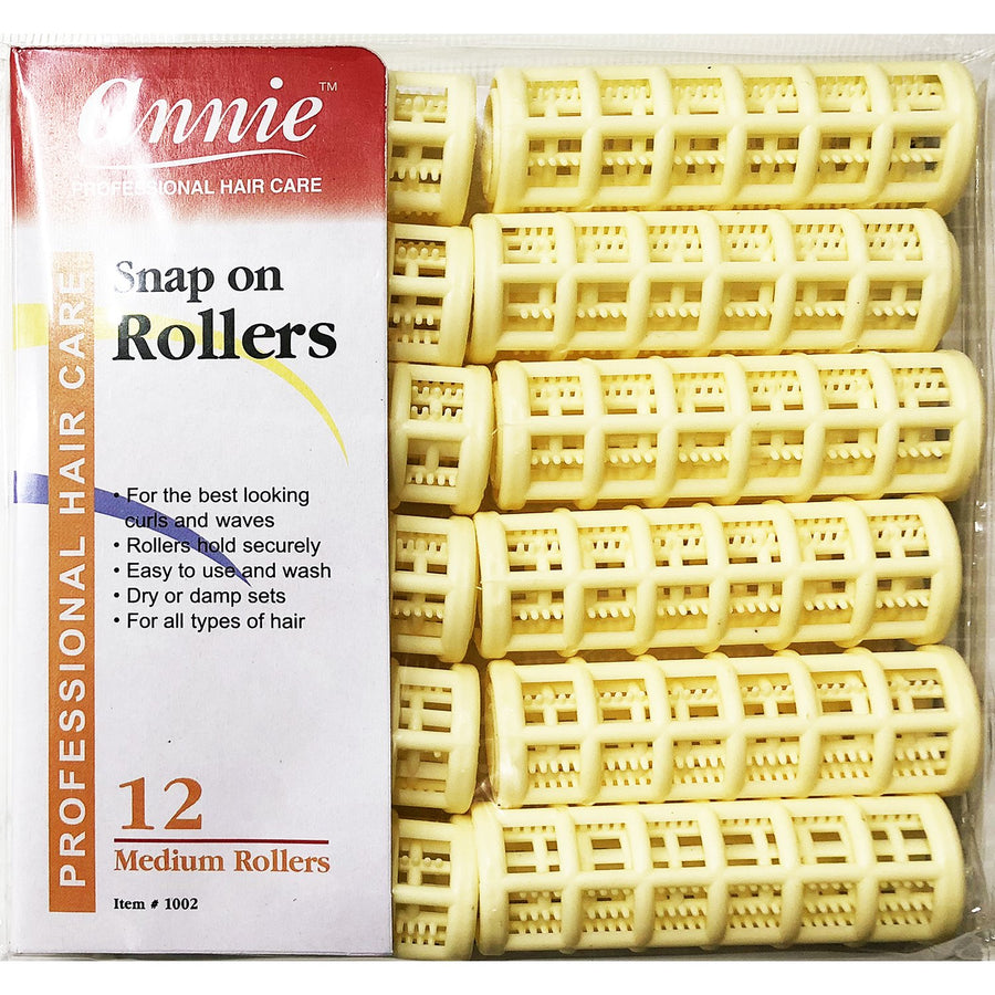 Snap on Rollers 3/4 Yellow 12pack