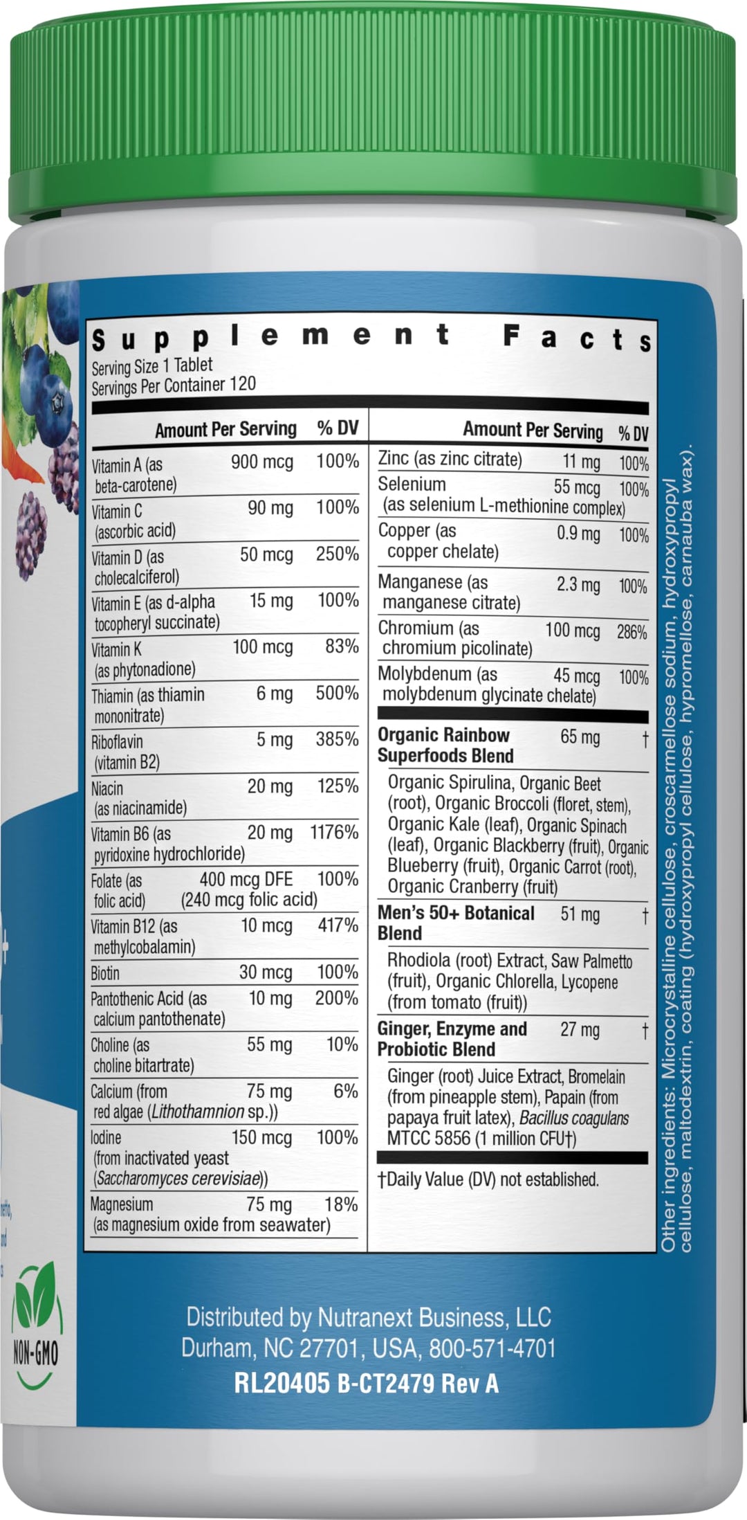 Men&#39;s 50 Plus Multivitamin 120 Count, 120 CT
