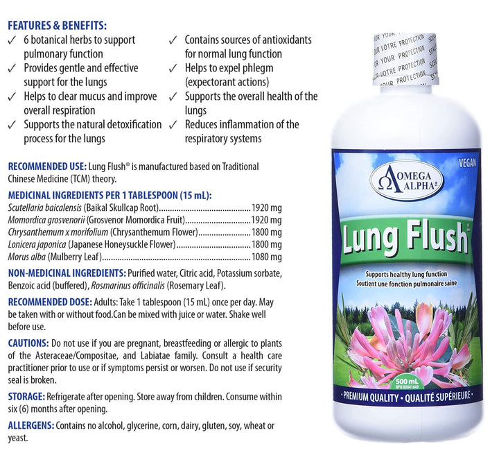 Omega Alpha LUNG FLUSH - 500ml