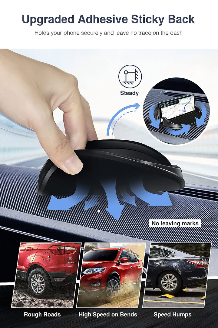 Loncaster [2 Pack] Dashboard Car Phone Holder Mount, Un