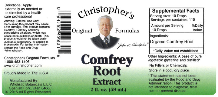 Dr. Christophers Formulas Comfrey Root Extract