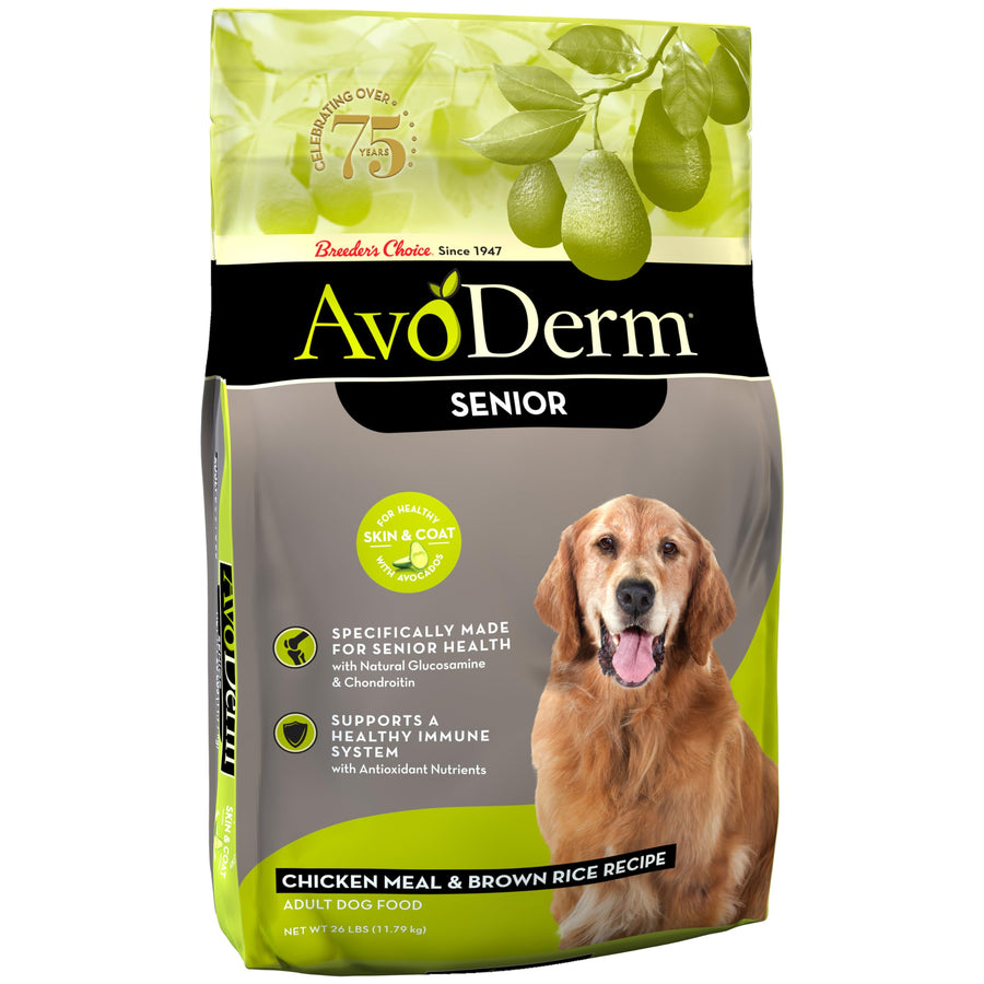 Natural Chicken Meal & Brown Rice - Senior Dry Dog Food 26 lb