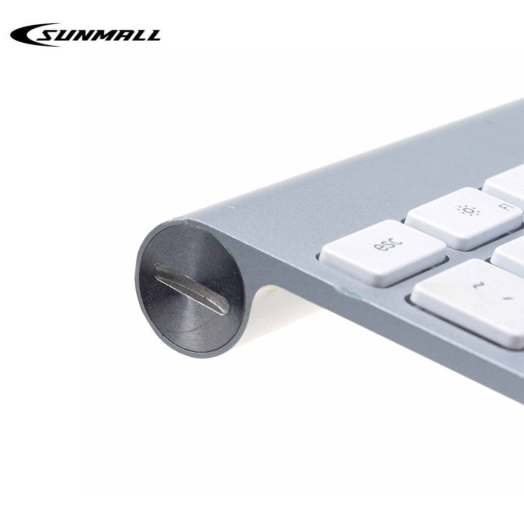 Replacement Silver Battery Screw Cap Cover Lid Plug Compatible with Apple G6 Wireless Bluetooth Keyboard A1314 A1339 Magic Trackpad