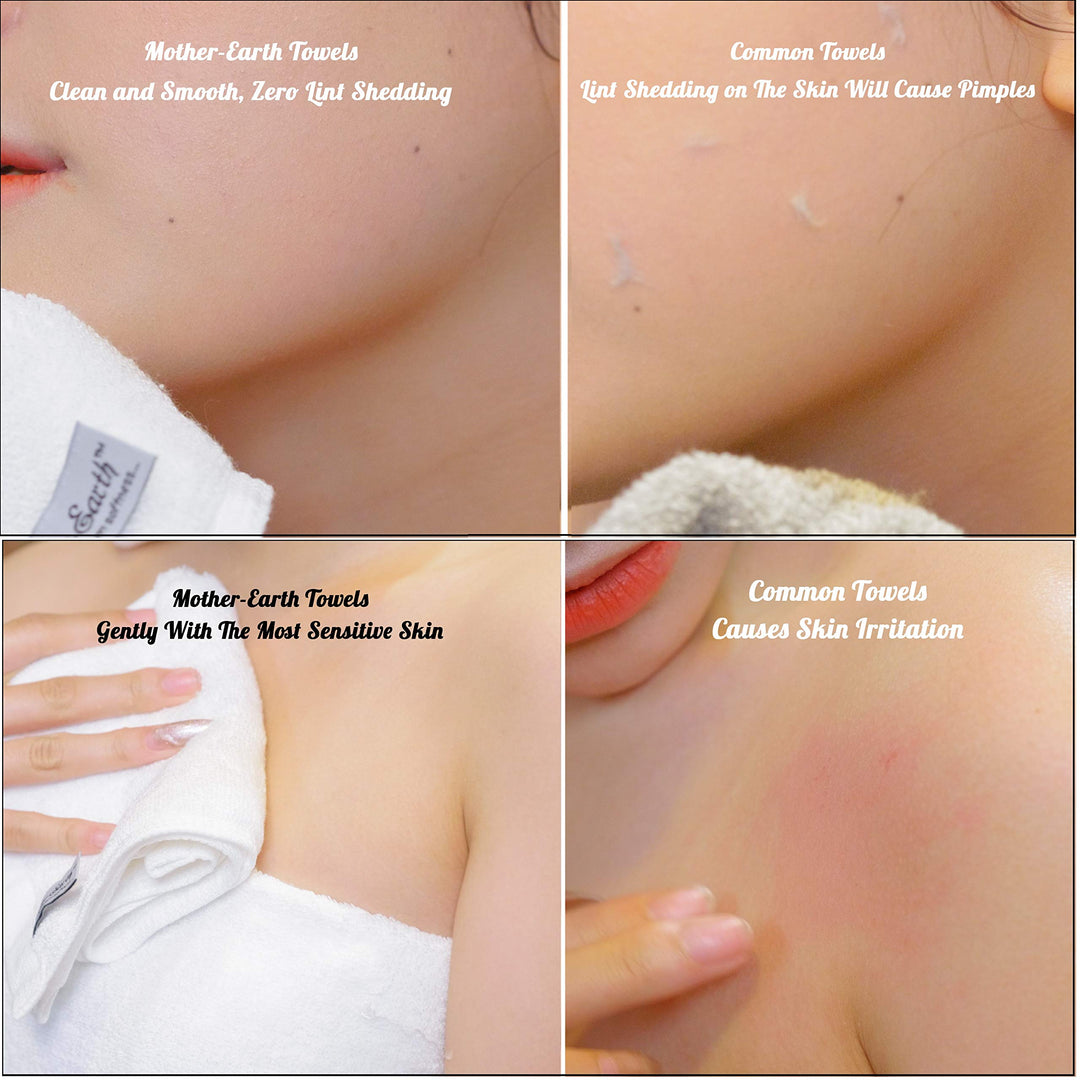 4 Pcs Blush Green Fingertip Towels for Bathroom - 11 x 18 Inches, Extra Absorbent and Soft Terry Towels for Sensitive Skin, Quick Dry