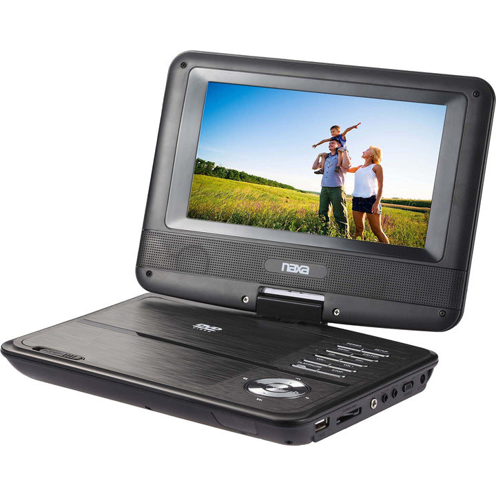 Electronics NPD-703 7-Inch TFT LCD Swivel Screen Portable DVD Player - Black Lacquer