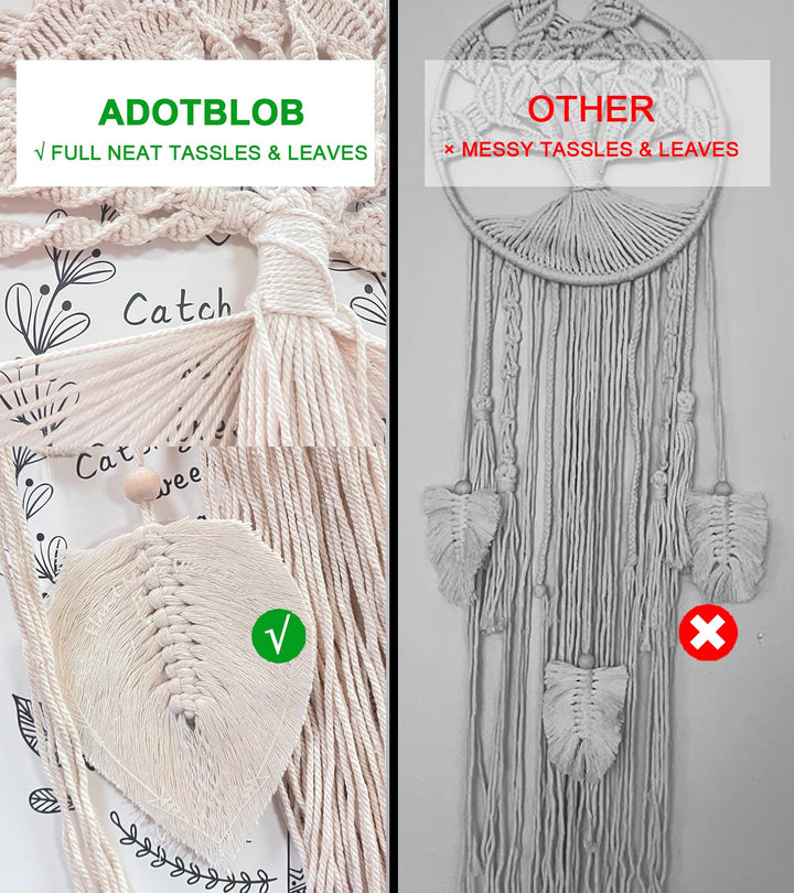 Dream Catcher Boho Tree of Life Large Handmade Macrame Wall Hanging Bohemian for Girls Wedding Party Nursery Cafe Home Bedroom Gypsy Decor with Gift Box