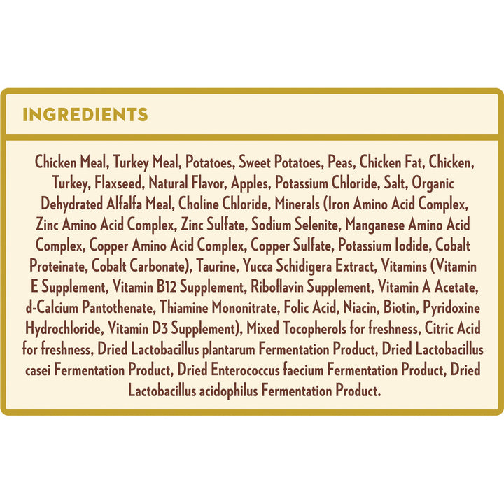 Natural Grain Free Dry Kibble, Wholesome and Healthy Dog Food, Chicken and Turkey Recipe - 25 LB Bag