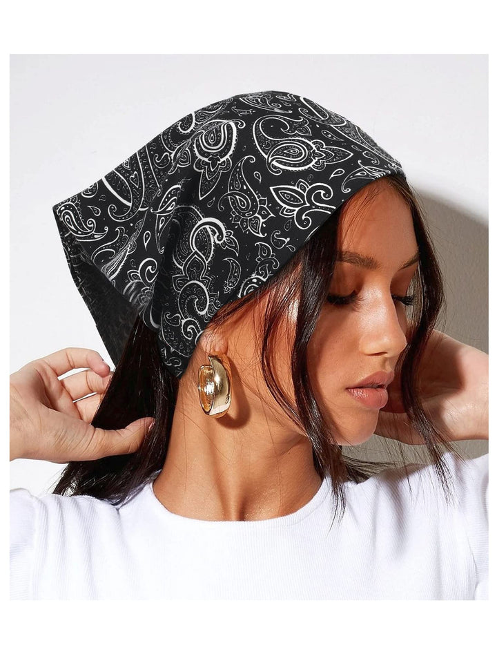 AWAYTR Floral Headband - 3PCS Chiffon Hair Bandanas Pri