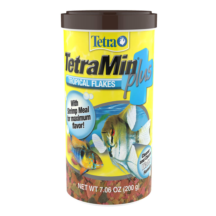 Min Plus Tropical Flakes, Cleaner and Clearer Water Formula 7.06 Ounce (Pack of 1)