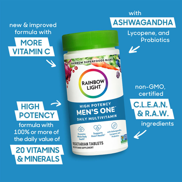 Rainbow Light Mens One Multivitamin, Men&#39;s Dail
