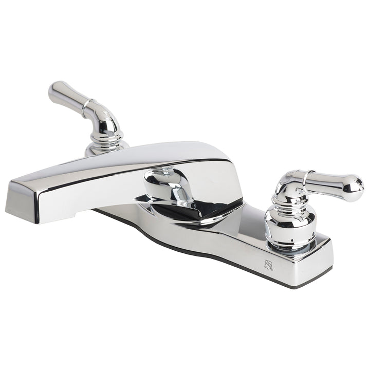 Builders Shoppe 3341CP Mobile Home Two Handle Non-Metallic 8 Deck Mount Garden Tub Filler Faucet Chrome Finish
