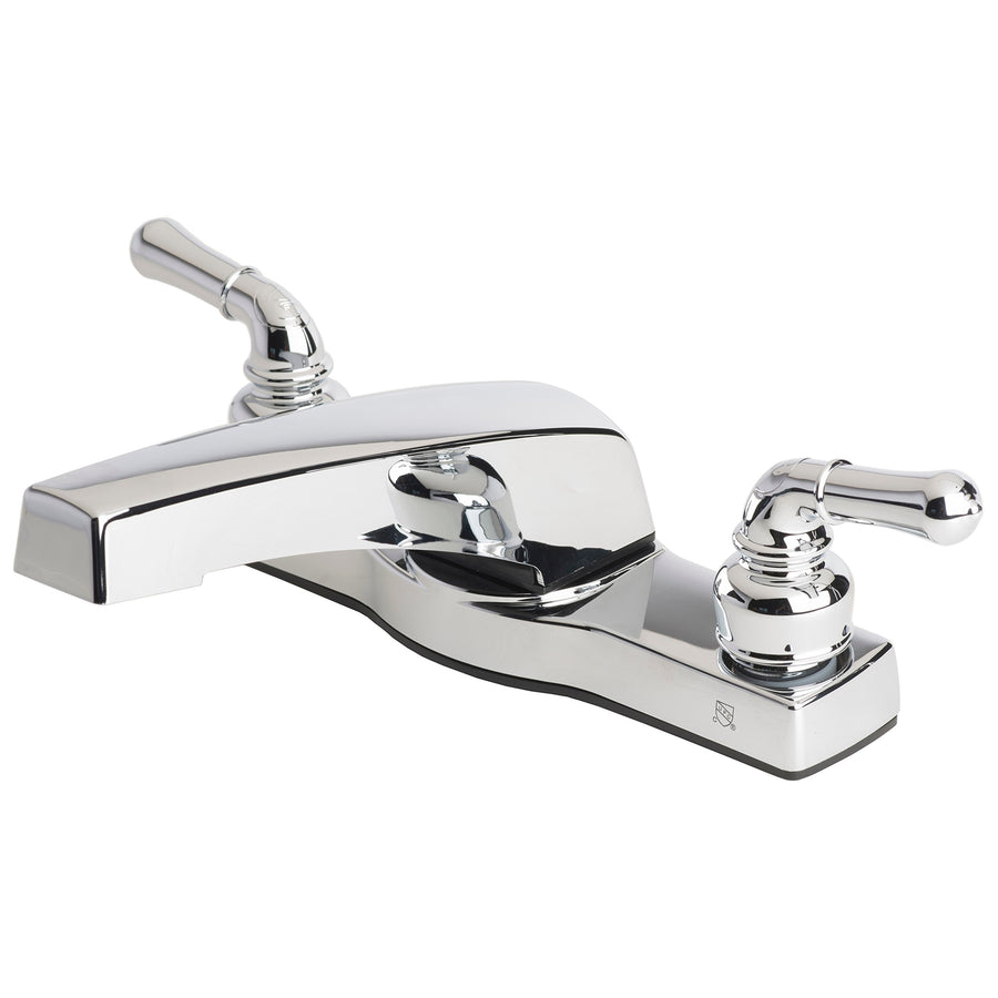 Builders Shoppe 3341CP Mobile Home Two Handle Non-Metallic 8 Deck Mount Garden Tub Filler Faucet Chrome Finish