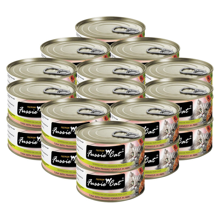 Premium Tuna &amp; Prawns in Aspic Grain-Free Wet Cat Food 2.82oz, case of 24