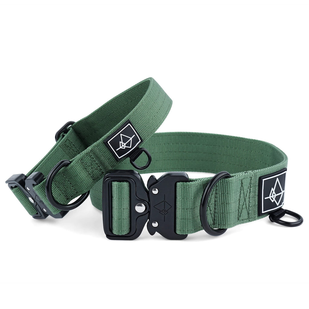 Made to Premium Dog Collar - Adjustable Heavy Duty Nylon Collar with Quick-Release Metal Buckle (Oregon Haze, Classic Size 4)