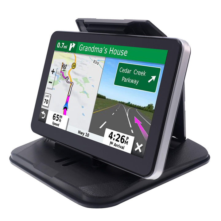 Dashboard GPS Mount Holder - Universal Dashbaord Phone Tablet PC Navigation Holder for Garmin Nuvi iPhone iPad Galaxy Yoga Android Fits 4.3-9.6 GPS &amp; Smartphone Friction Mount Holder