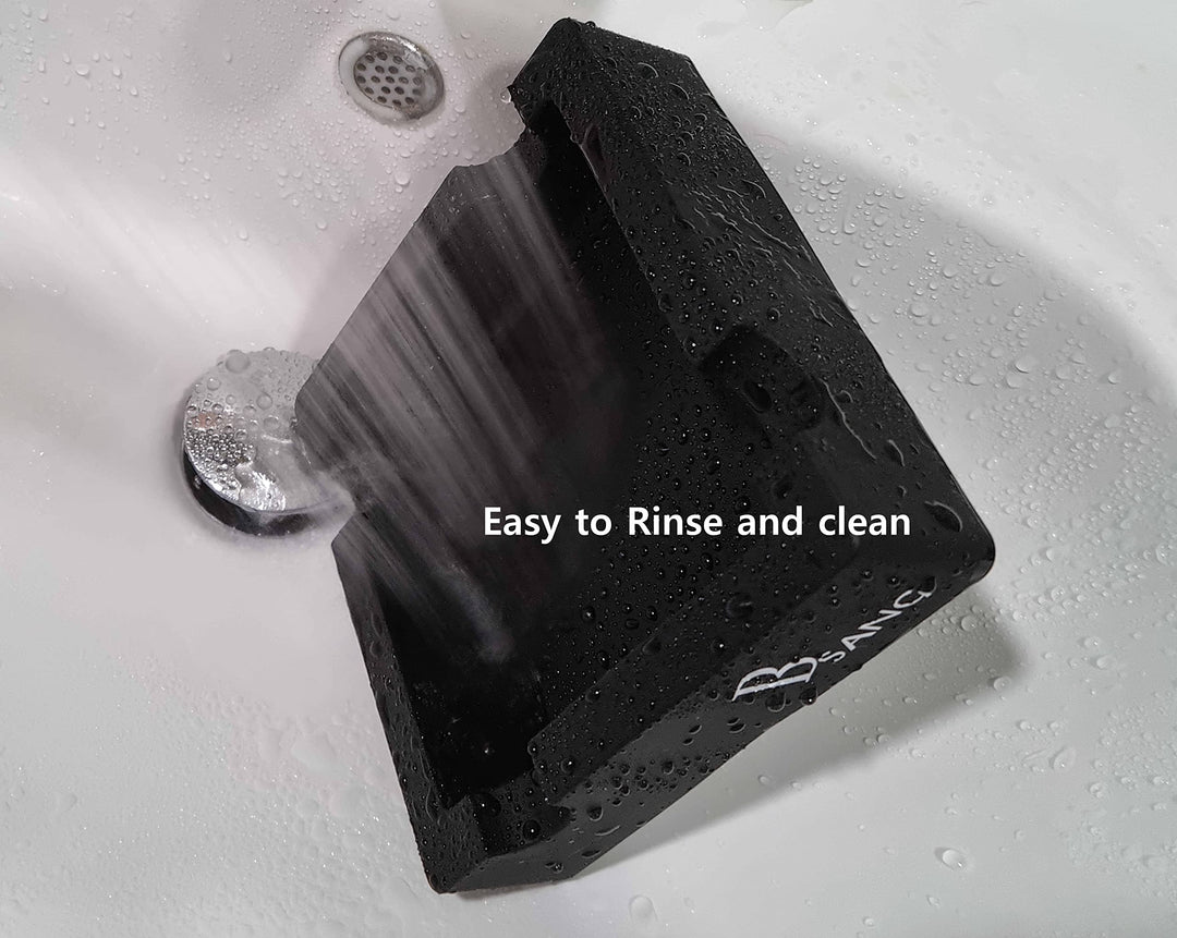 BSANG 6-Inch Large Black Silicone Cigar Bulk Ash tray, 