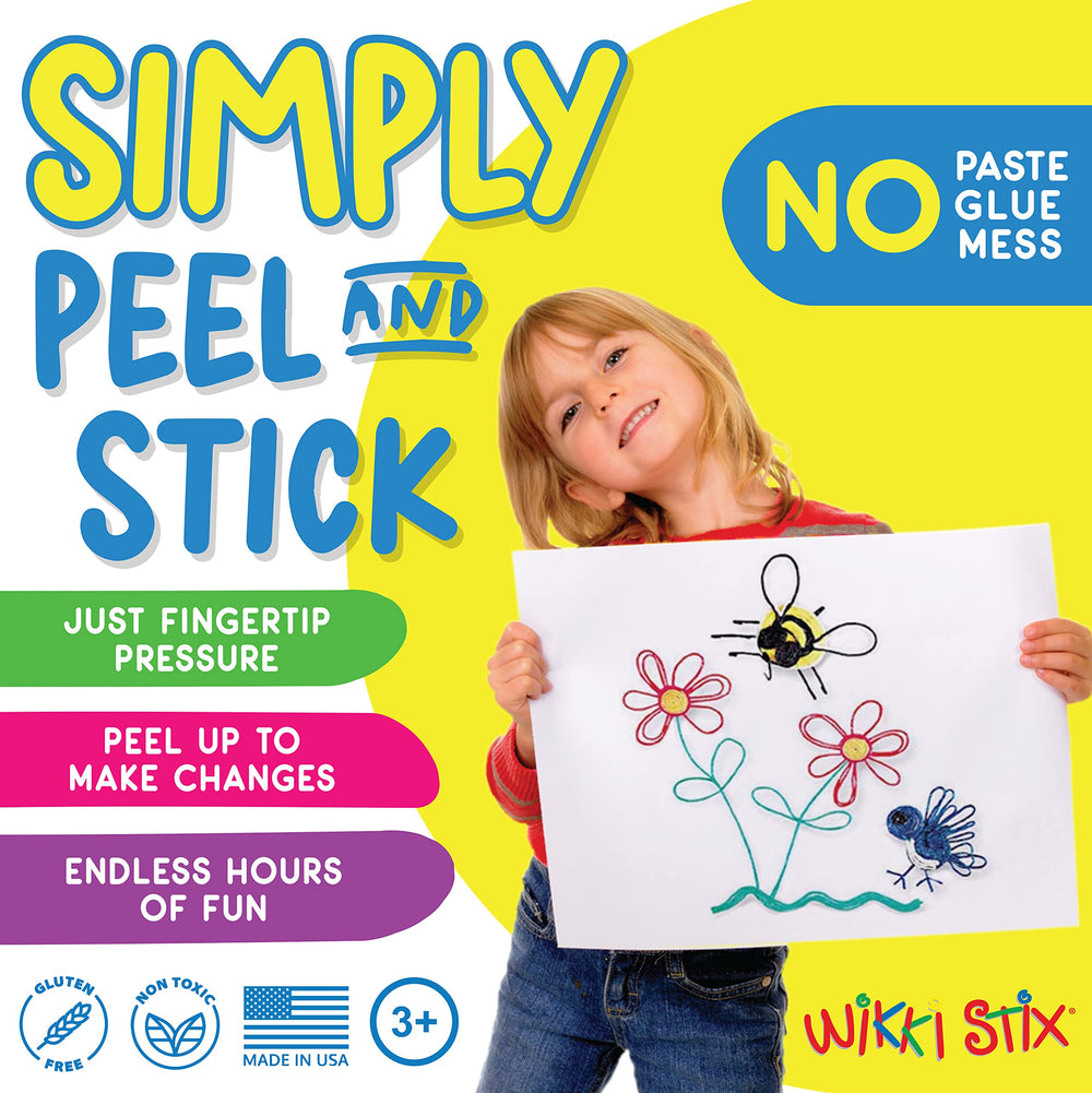 Wikkistix Eight Inch Wikki Stix Primary Colors (Plus Black And White) 48 Piece