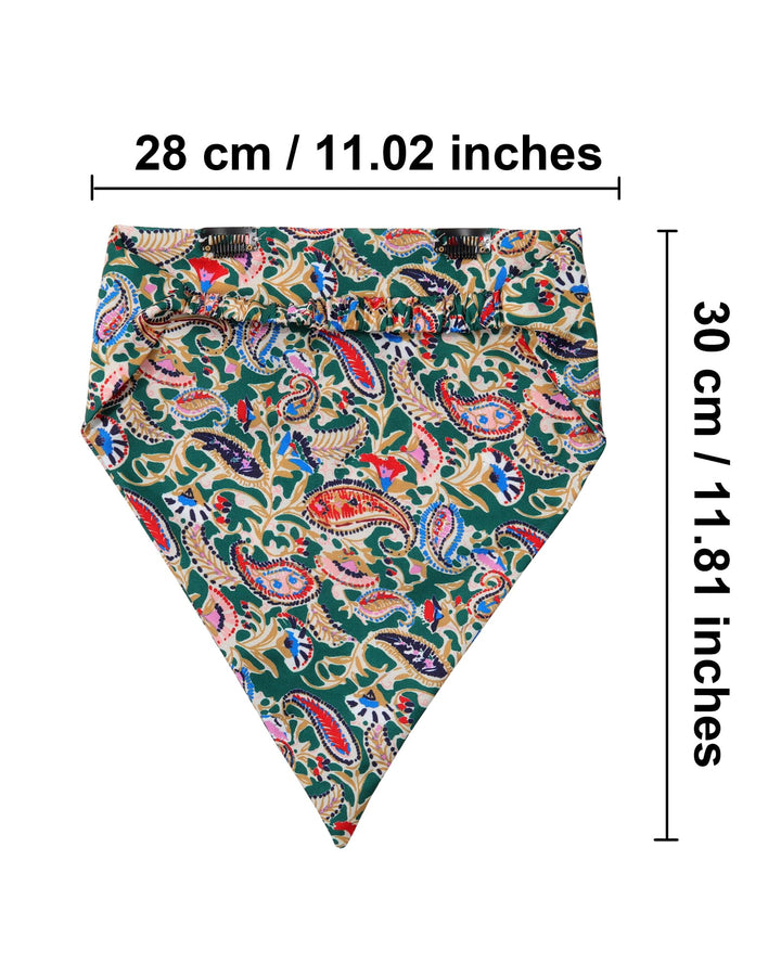 AWAYTR Hairband - 3PCS Chiffon Print Floral Hair Scarf 