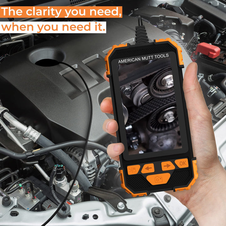 Fiber Optic Camera Snake - 6.5FT 5.5mm 1080p HD USB Snake Inspection Camera with 6 LED Lights - Waterproof IP67 Rated Snake Camera with Light - Great Endoscope Tool for Mechanics