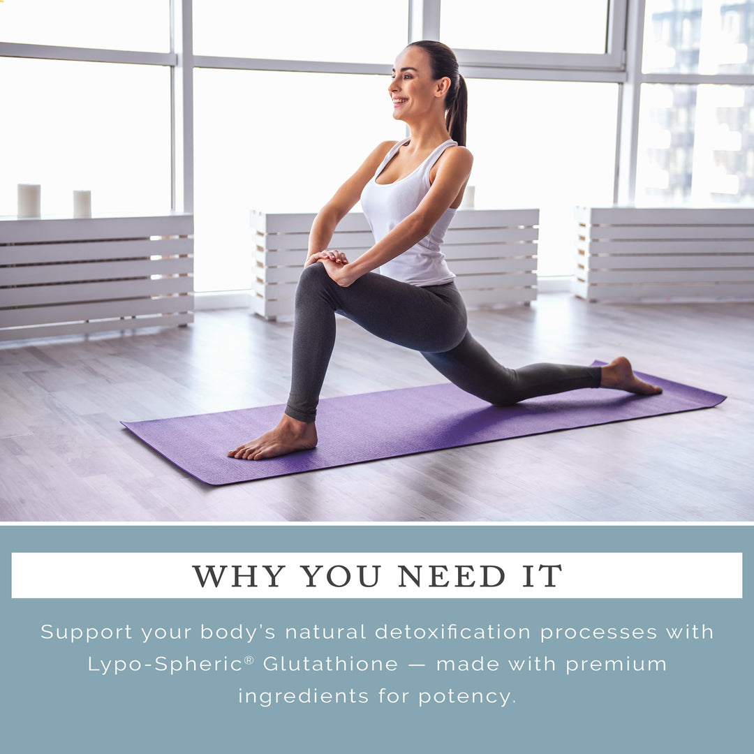 Lypo–Spheric Glutathione - 2 Cartons (60 Packets) – 450 mg Glutathione Per Packet – Liposome Encapsulated for Improved Absorption– Professionally Formulated, 100% Non–GMO