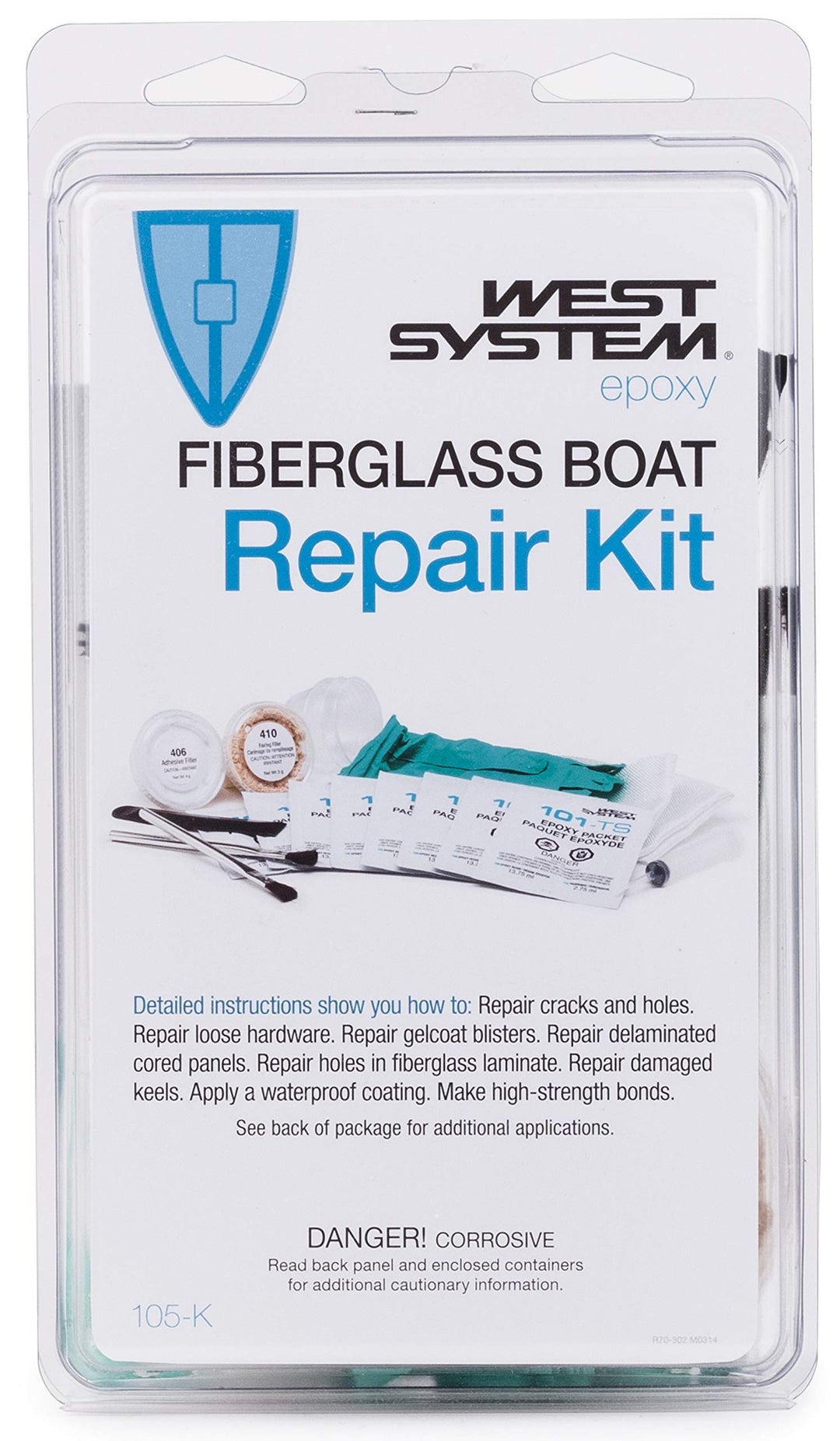 105-K Fiberglass Boat Repair Kit