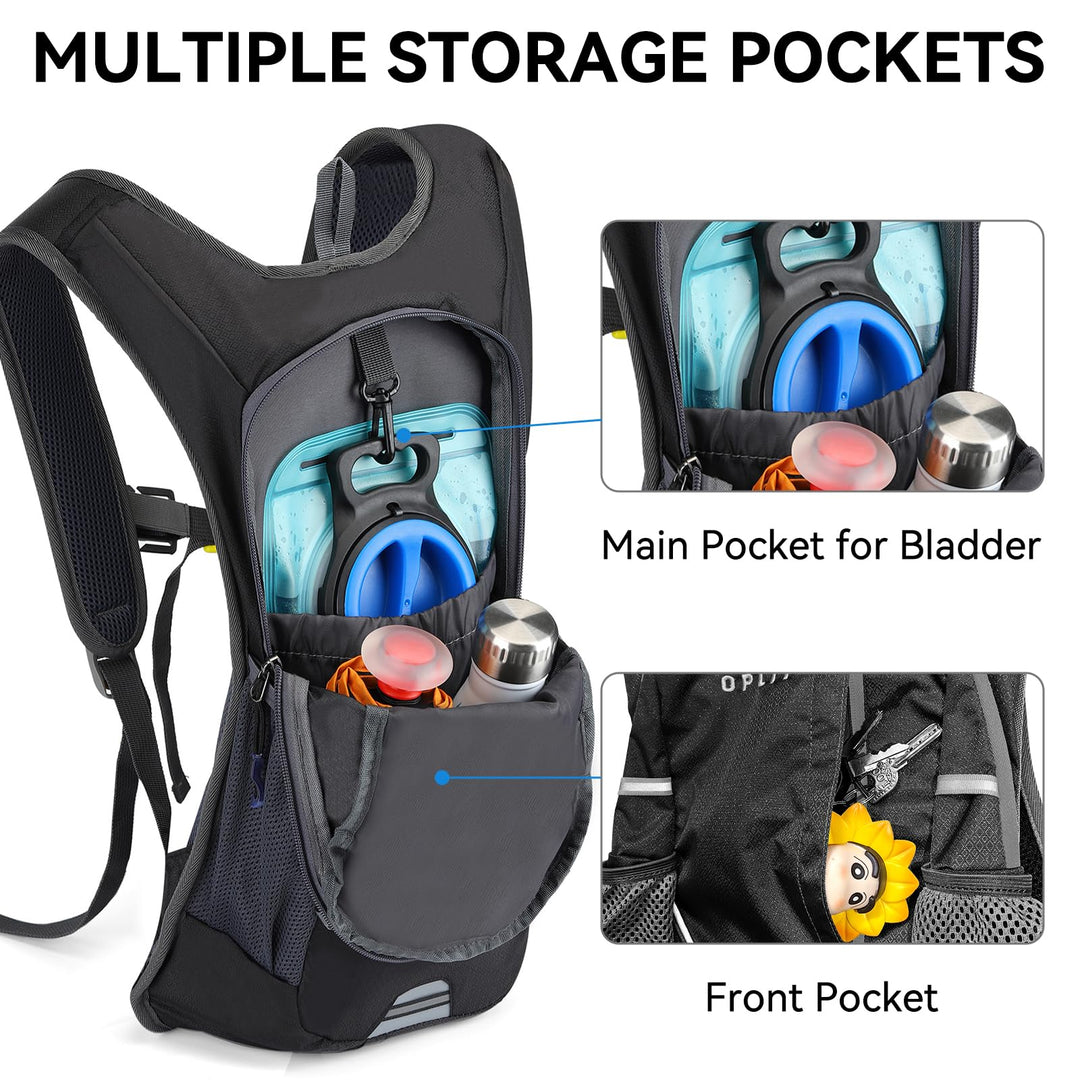 Hydration Pack,Hydration Backpack with 2L Hydration Bla