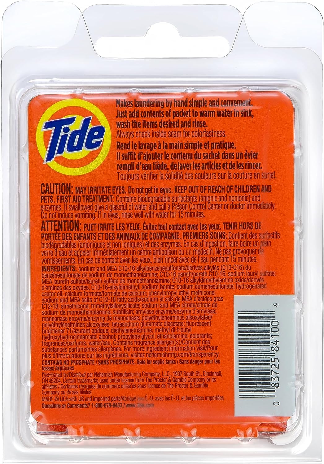 Tide Liquid Travel Sink Packets, 3-Count