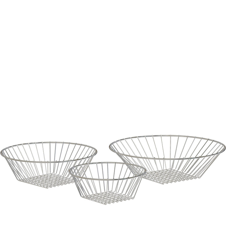 Deco Brothers Hanging Fruit Basket, 3-Tier, Chrome