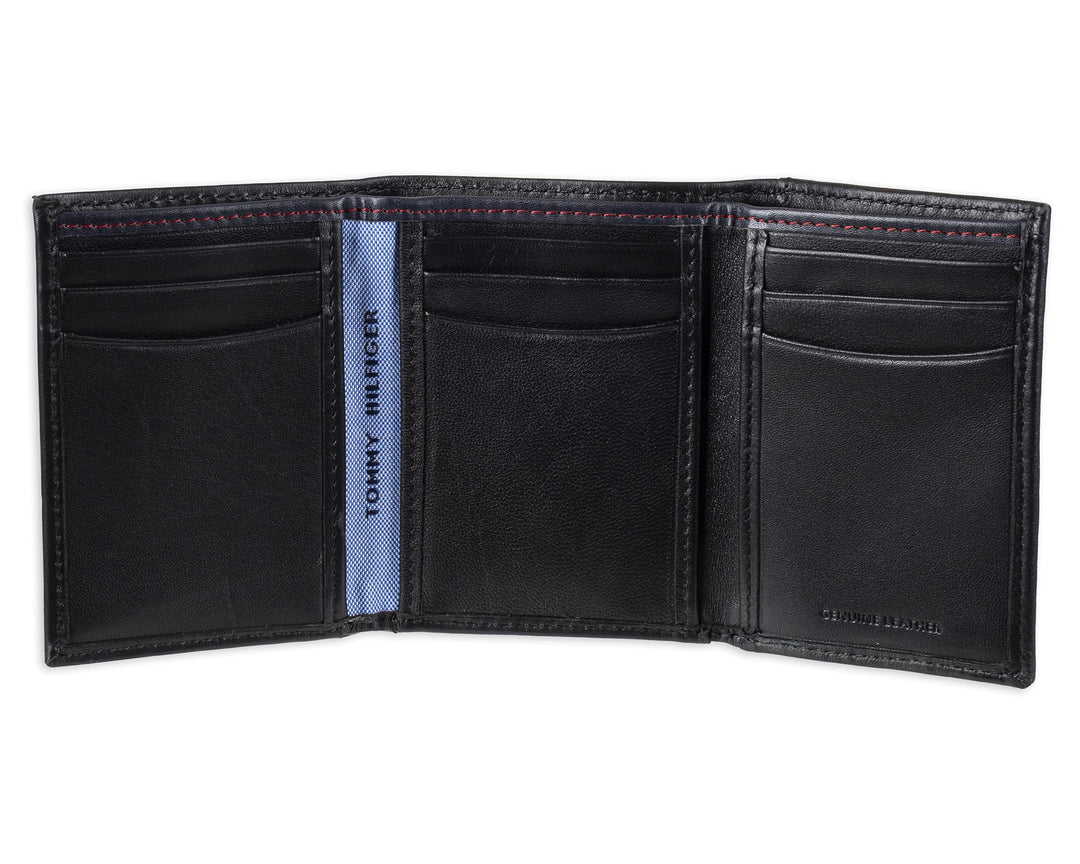 Black Leather Men&#39;s Wallet (31TL11X018-001)