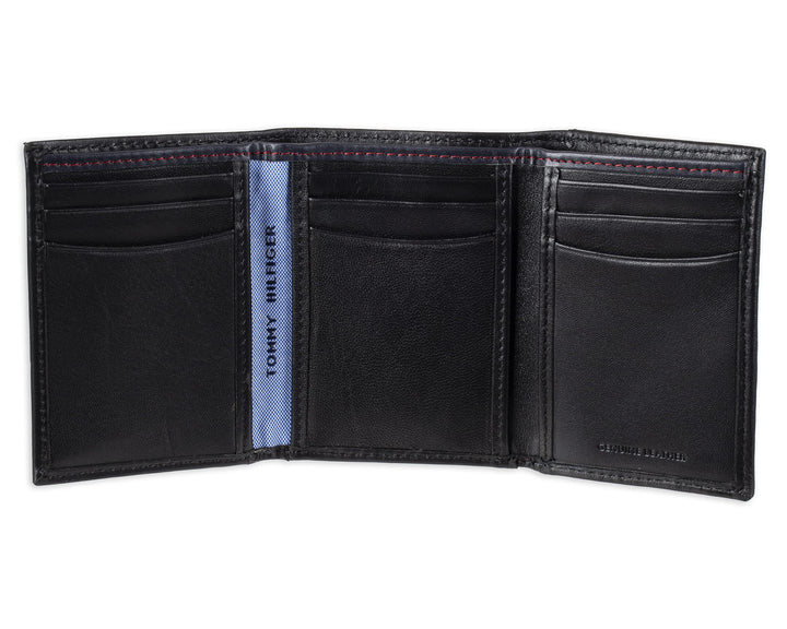 Black Leather Men&#39;s Wallet (31TL11X018-001)