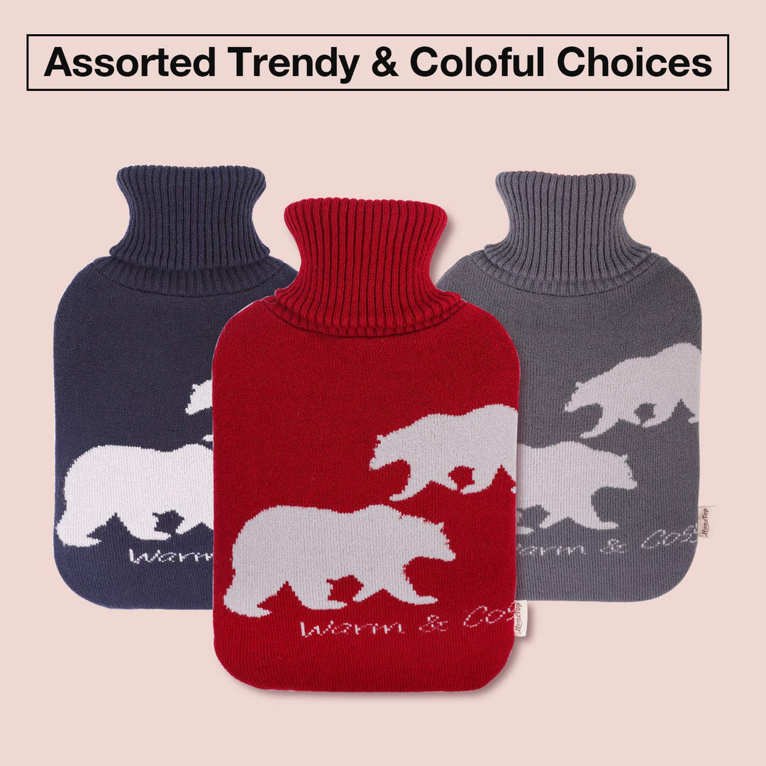 HomeTop Large 2 Liter Soft Knit Elegant Polar Bear Hot 