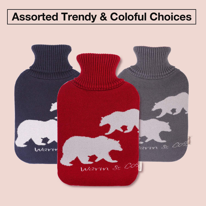 HomeTop Large 2 Liter Soft Knit Elegant Polar Bear Hot 