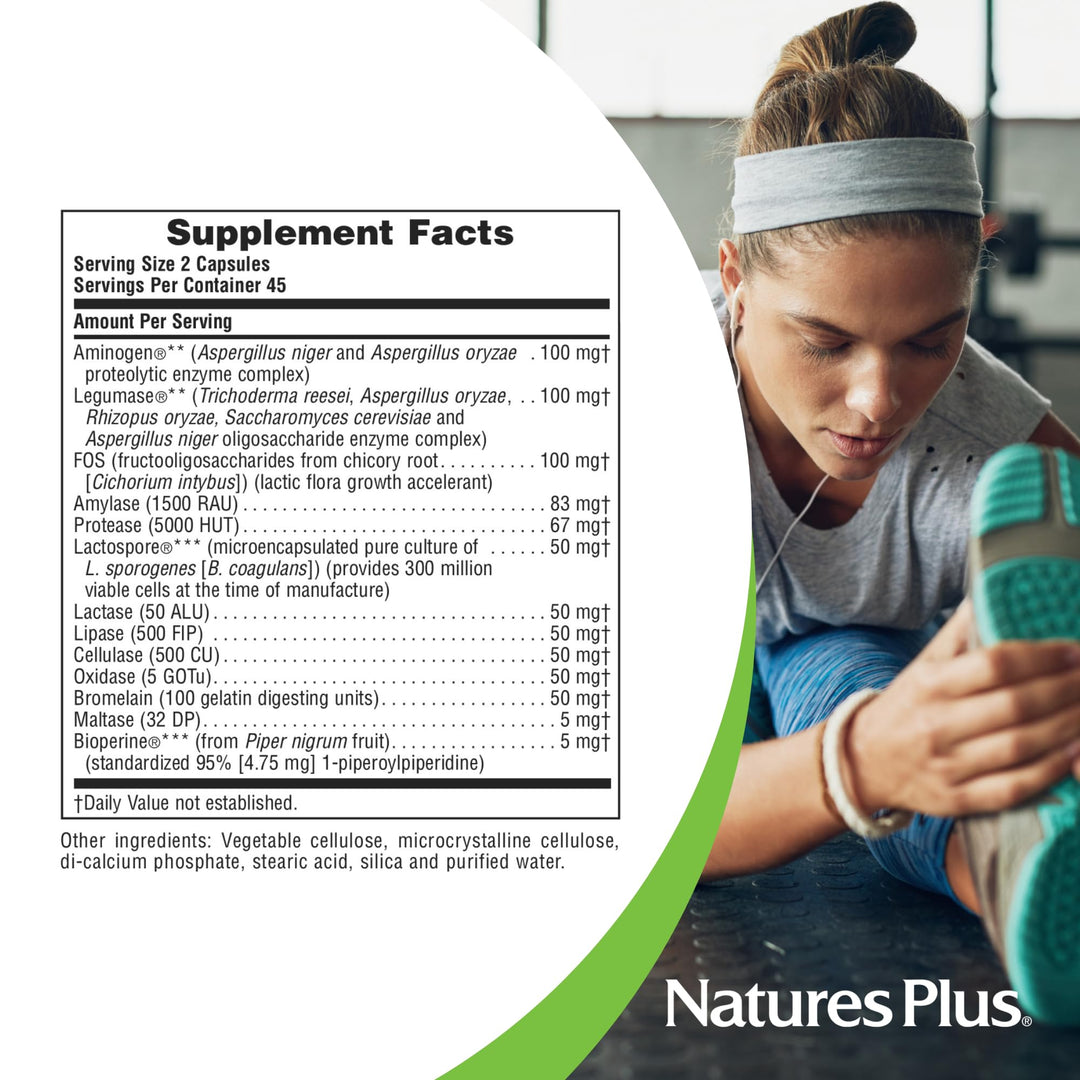 Natures Plus ActiZyme - Gut Health Supplement, Contains