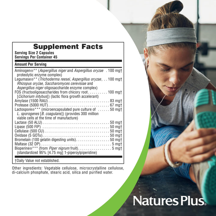 Natures Plus ActiZyme - Gut Health Supplement, Contains
