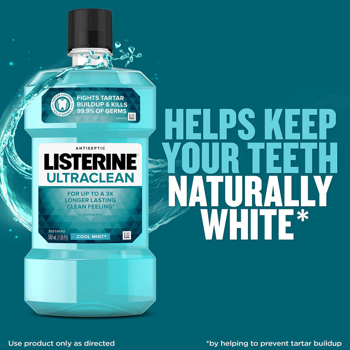 Listerine Ultraclean Cool Mint Antiseptic Mouthwash, Or