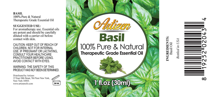 Basil Essential Oil (100% PURE &amp; NATURAL - UNDILUTED) Therapeutic Grade - Huge 1oz Bottle - Perfect for Aromatherapy, Relaxation, Skin Therapy &amp; More!