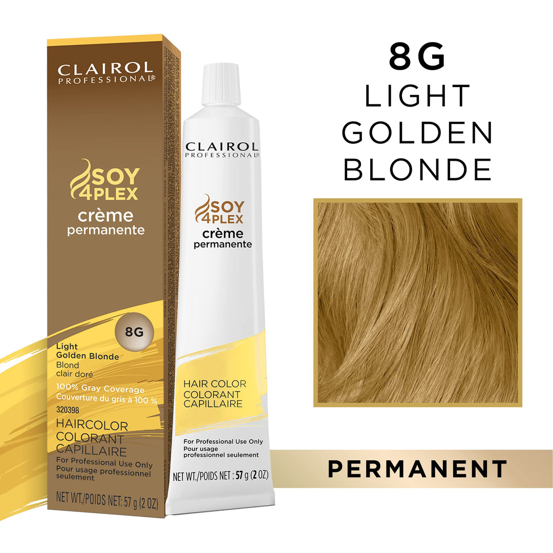 Clairol Permanent Crme, 8g Light Gold Blonde, 2 oz.